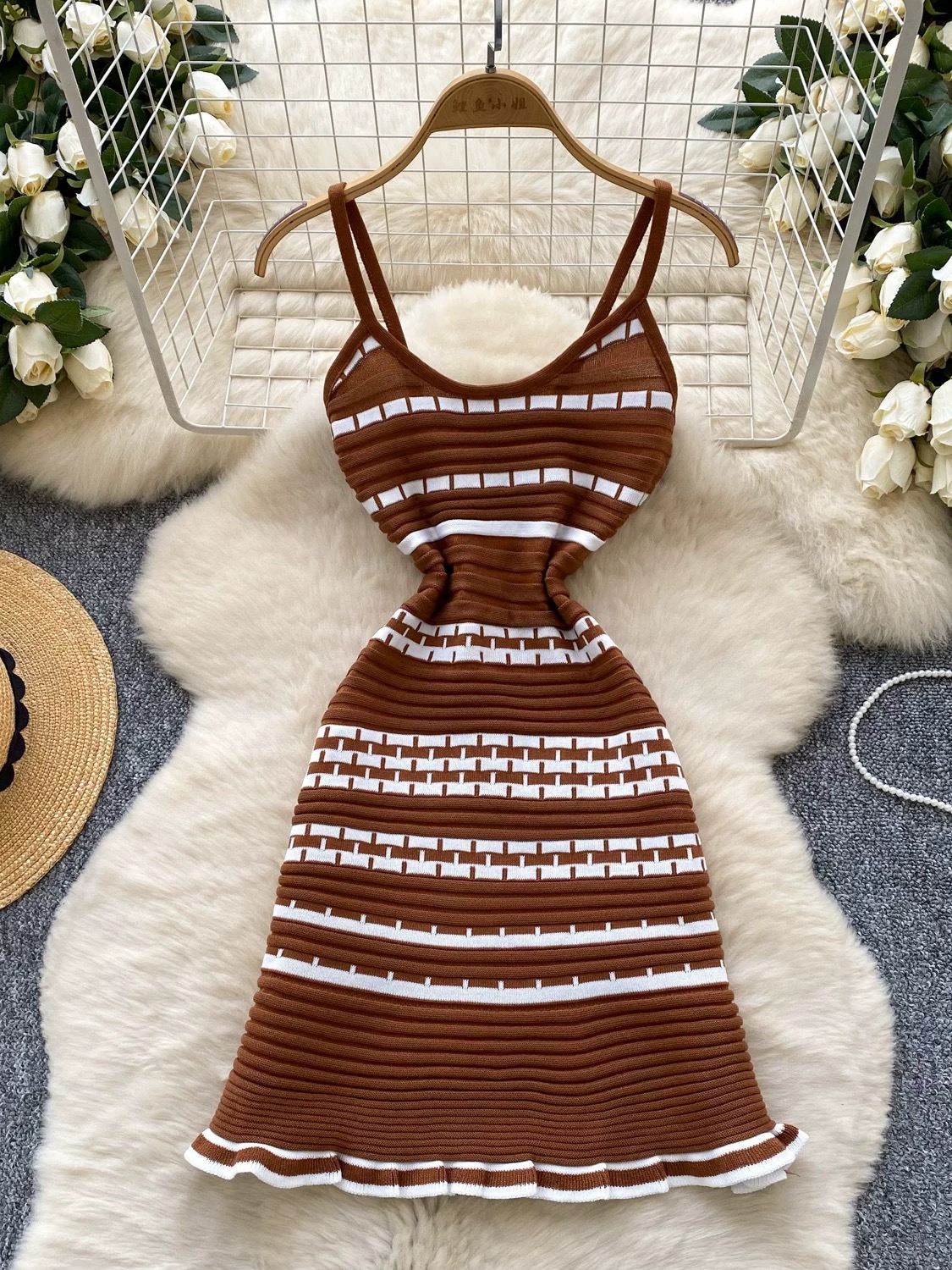 Vacay in Italy knitted dress KD308 images